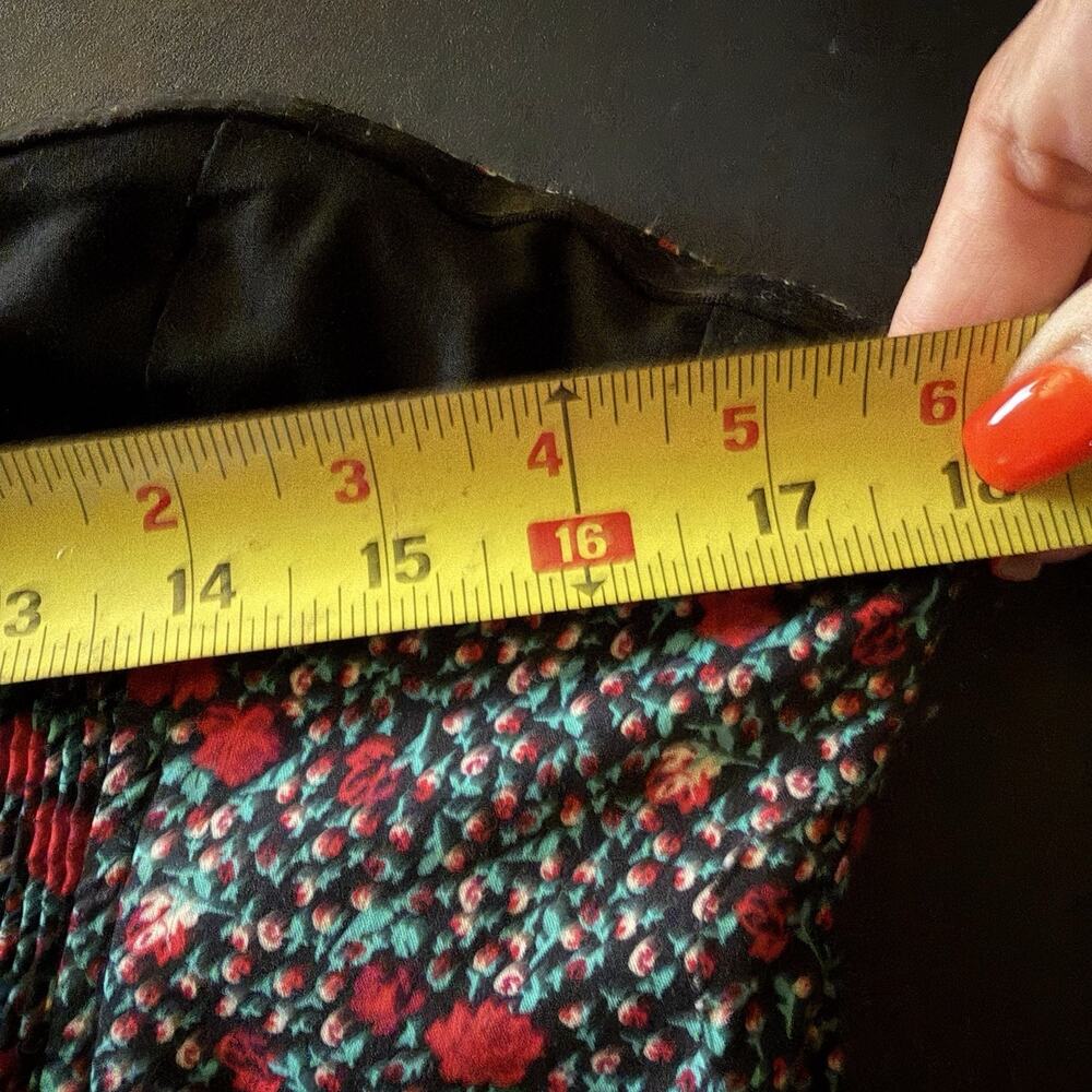 Urban Outfitters Silence + Noise Floral Corset Bustier Top Size Medium Y2K Zip - Picture 7 of 10